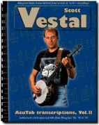 Scott Vestal AcuTab Transcriptions Vol 2 - Banjo Books