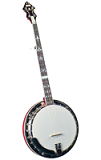 Flinthill FHB-300 Traditional 5-String Resonator Banjo - Flat Head