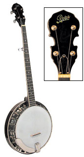 Rover RB-45 Banjo résonateur 5 cordes : : Instruments de musique,  scène et studio