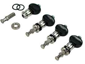 Golden Gate Friction Banjo Tuners - Black Buttons